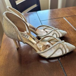 Badgley Mischka Crystal Pointed Toe Heels